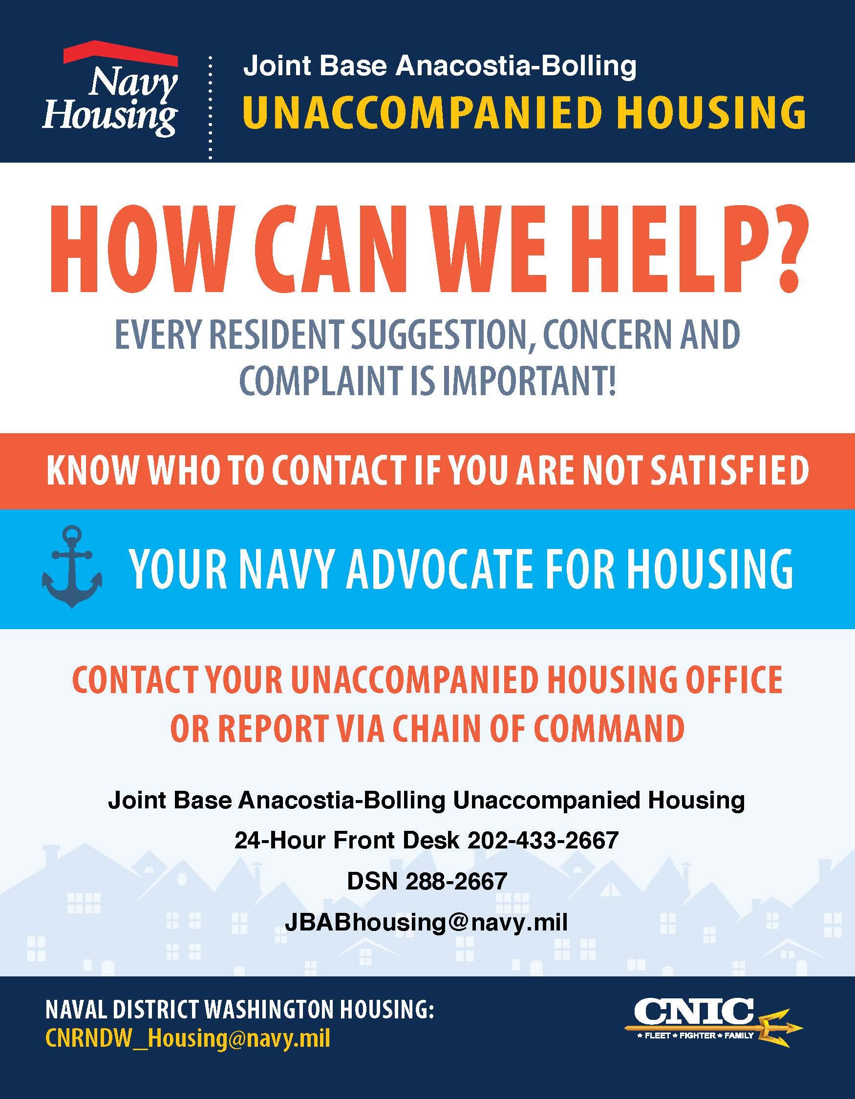 Unaccompanied Housing